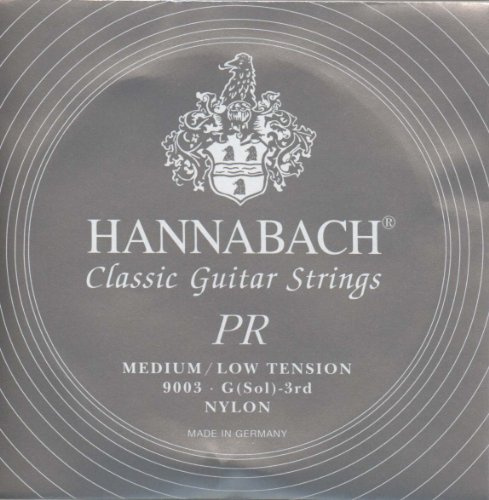 Hannabach Klassikgitarrensaiten Serie 900 Medium-Low Tension Silver 200 - G3 - 9003MLT