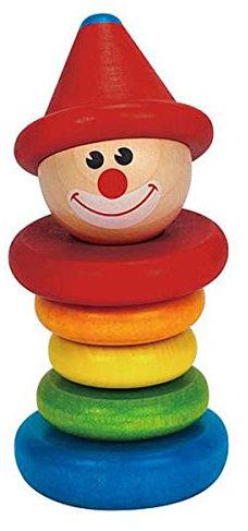 Hape E0010 - Sonajero del payaso feliz , color/modelo surtido