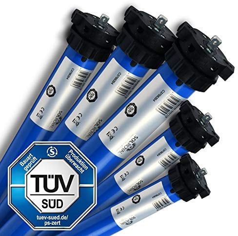 Sol Royal Rolladenmotor 113kg Zugkraft 50Nm Rollladen Motor TÜV zertifiziert für 60mm Achtkantwelle (SW60) – Elektromechanischer Rollladenantrieb Rohrmotor sehr leise & wartungsfrei – SolTec M13