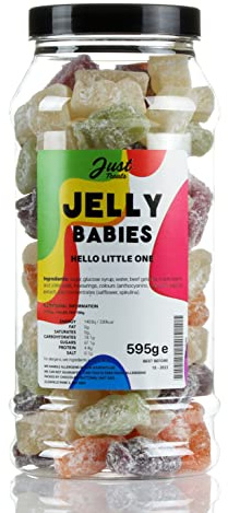 Old Fashioned Jelly Babies Gift Jar from the A-Z Retro Sweet Shop Collection