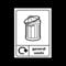 General Waste Recycling Sticker/Self Adhesive Sign - Environment/Reduce CO2 / Green World/Bins