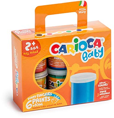 Carioca Temperas Pintura, Multicolor, 80 ml (Paquete de 6), 480