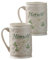 Belleek Himself and Herself Mug Set, Medium, White