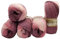 Alize 5 x 100 g Strickwolle Mehrfarbig mit Farbverlauf, 500 Gramm Strickgarn mit 20% Wolle-Anteil (Beere lila rosa 1895)