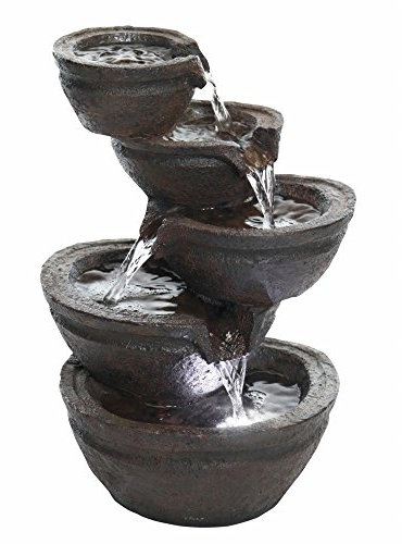 Alpine Corporation Tabletop Fountain, Polystone, Zen Bowl, 9 L x 7 W x 13 H