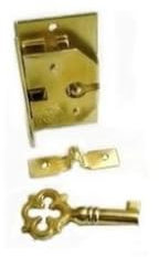 Serrure auberonnière à coffret - Axe : 13 mm - Hauteur : 20 mm - Epaisseur : 7 mm - Largeur : 50 mm - ITAR