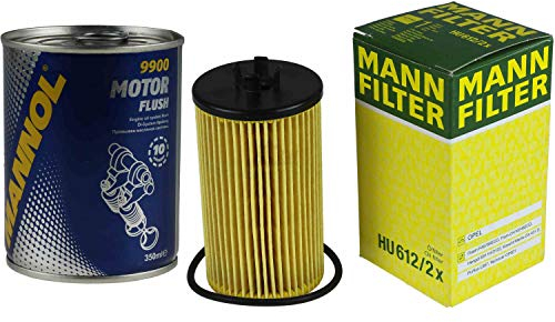 Original MANN Ölfilter HU 612/2 x + SCT Motor Flush Motorspülung