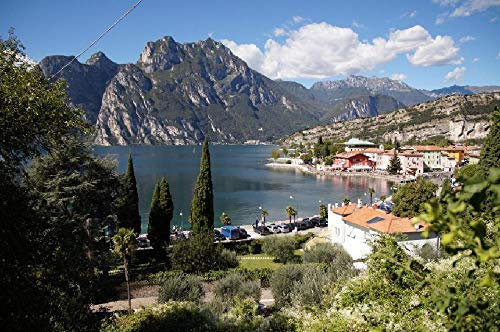 Landschaft Der Gardasee Italien Malerei Nach Zahlen DIY Einzigartig