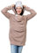 Viva la Mama - Jacke zum Babytragen Tragejacke Fleece - AHOI - beige - S