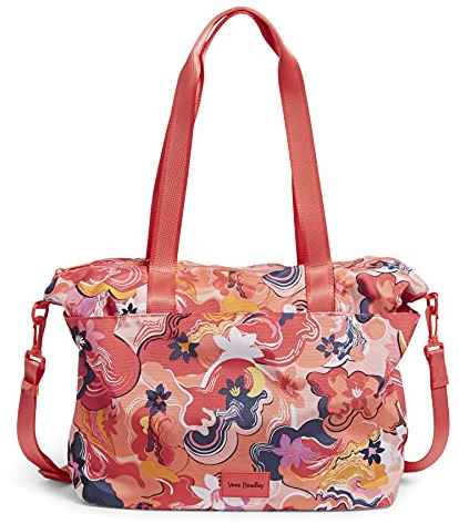 Vera Bradley Damen Recycelte Aufhellende Reaktive Einkaufstasche Handtasche, Rosa Achat