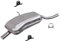 BESTPRICE Auspuff Schalldämpfer Set 1x Endschalldämpfer, mit Montagematerial Kompatibel mit BMW 3 (E46), 3 Cabriolet (E46), 3 Coupe (E46), 3 Touring (E46)