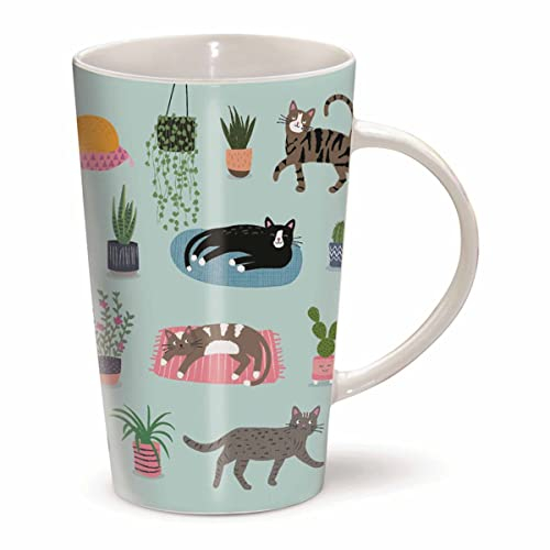 Otterhouse Gift The Riverbank Mug - Cat & Plants