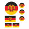 BIKE-label Länderflagge Aufkleber 2D DDR für Auto Motorrad Tür Camper Sticker X400012