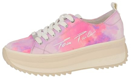 TOM TAILOR Schnürhalbschuhe für Damen, Farbe:pink-Multi, Größe:39