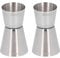 2pcs Jigger en Acier Inoxydable Double Face, Cocktail Jigger Argent Vin Outil de Mesure 15ml & 30ml Style Japonais Jigger pour Barman