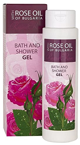 Biofresh cosmetics Regina Roses Gel bain et douche enrichi en huile de rose bulgare 100% pure, extraits de plantes et panthénol,shower gel 250ml