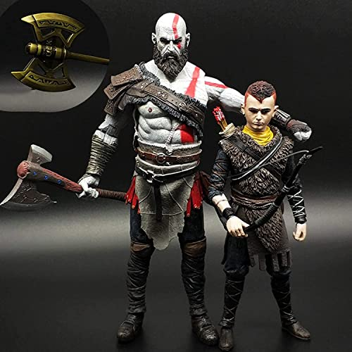 LICHOO God of War III Kratos Anime Actionfigur Charakter Sammelmodell Statue Spielzeug PVC Figuren Desktop Ornamente Festliche Geschenke (C)