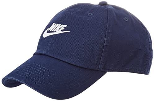 Nike Unisex H86 Futura Wash Baseballkappe, Midnight Navy/White, One Size