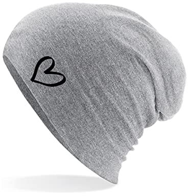 Huuraa Mütze Herz Heart Geschenk Heather Grey Herz Accessoire