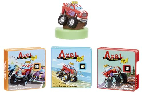 Little Tikes Story Dream Machine Axel The Truck Story Collection, Storytime, Books, HarperCollins, Audio Game Character, Gift & Toy for Ages 3+
