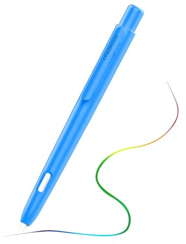 MoKo Custodia Compatibile con Apple Pencil 2a Gen., Cover Protettiva Retrattile per Apple Pencil con Clip, Custodia Rigida per Apple Pencil, Supporta Doppio Tocco, Onda Blu