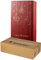 5x Wein-Versand-Set/ 2er Flaschen Geschenkkarton Weihnachten Rot/Gold + zertifizierter Versandkarton
