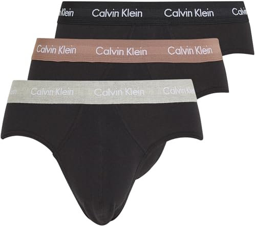 Calvin Klein Uomo Slip Hipster Confezione da 3 Intimo, Blu (Black, Shade, Slate Turquoise), XL