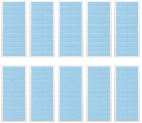 LINXINS Hair Extension Tapes 120pcs Double Sided Adhesive Tapes for Hair Extensions Glue Strips Tape Extension Tabs for Hair Weft Replacement (Blue)