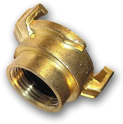 ABAZO Schnellkupplung Schlauchstück Messing blank, System Geka 1/2 3/8 3/4 1 1,1/2 Innengewinde, Außengewinde (1 Innengewinde)