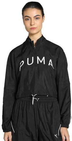 PUMA Veste coupe-vent noire pour femme Fit move M, Noir , M