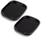 Swuut Ceramic Spoon Rest,Sofa Dishes Set of 2,Spoon Holder for Spatula,Tongs,Gadgets,Coffee Spoon,Spoon Cradle for Stove Top,Key Rest Christmas Gift(Black,S)