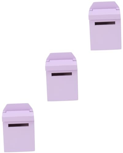 UPKOCH 3 Stück 1 Mini-Szenen-Requisiten Puppenhaus Briefkasten Dekoration Puppenhaus Briefkasten Zubehör Miniatur-Märchenmöbel Miniaturspielzeug Miniaturmöbel Mini-Briefkasten hölzern