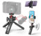 Mini Treppiede per Telefono Cellulare, Treppiede Fotocamera 360° Rotazione, Treppiede Smartphone con Cold Shoe & Vite 1/4, Treppiede Portatile Compatibile con iPhone/Android/Fotocamera/Gopro