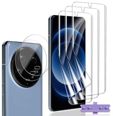 Bekiikoo Schutzfolie für Xiaomi 14 Ultra - HD Vollständige Abdeckung, Panzer Schutz Glas Kameraschutz [3+2 Stück] - Selbstheilend, Ultra-hohe Härte 9H, Kratzfest