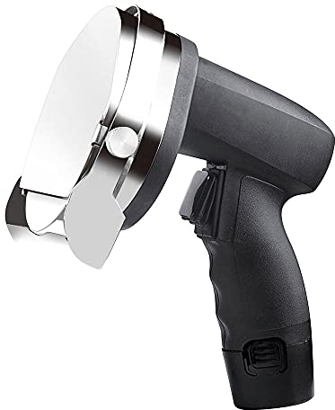 MLUENF Affettatrice, Coltello Elettrico per Kebab, Taglia Carne a Batteria, Coltello Giroscopico Elettrico, Affettatrice Manuale per Kebab Turco in Acciaio Inossidabile con Lame