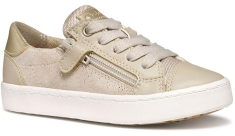 Geox J Kilwi Girl A Basket, Beige/Platinum, 28 EU