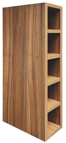 highdecora Wine Rack Cabinet Base or Wall Unit Made with 18mm MFC for Kitchen, Leaving room, Hotel, Restaurant (Dijon Walnut)