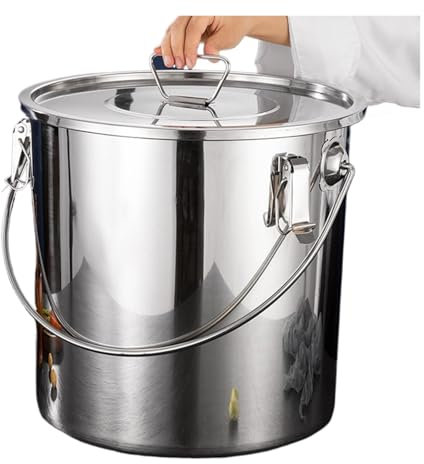 LXHZSY Ollas Cocina Olla Grande de Acero Inoxidable con Tapa de 6/11,5/20 L, ollas Multiusos for cocinar, hervir, guisar y cocinar(20L)