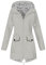 KOG Übergangsjacke Damen Regenjacke Wasserdicht Regenmantel Windbreaker mit Kapuze Fahrradjacke Regencape Regenjacken Windjacke Wanderjacke Outdoor Jacken Gutscheine Grau XL