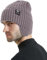 Strickmütze Beanie Hut Outdoor Warme Thermohüte Unisex Winddicht Ohrenklappe Weiche Strickmütze Wintermütze für Radfahren Laufen Fischen Skifahren (DE/NL/SE/PL, Alphanumerisch, Einheitsgröße, Grau)