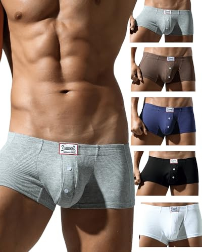 BIMONI Herren Premium Retroshorts Sexy Boxershorts Low-Rise Dessous aus Soft-Viskose – Erotische Boxershorts für Herren