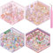 Wnqou 4 Sets DIY 3D Aufkleber - Mini simulierte Hütte & Supermarkt Bäckerei Szenen, Niedliche Cartoon-Szene Sticker für Erwachsene und Kinder, 3D House Sticker Spiele für Mädchen