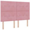 vidaXL Tête de lit capitonnée Rose 140 cm en Velours