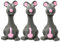 Jouets couineurs pour chien en latex - Souris à mâcher debout - Convient pour les chiens et les animaux de compagnie - Favorise la santé dentaire et la satisfaction de mastication - Durable et amusant