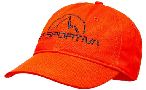 LA SPORTIVA Herren Damen Unisex Basecap Kopfbedeckung Baumwoll-Kappe Hike Cap, Farbe:Orange, Größe:L/XL, Artikel:-322322 Cherry Tomato