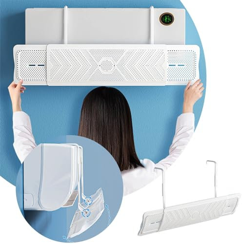Deflettore Condizionatore, Deflettore Aria Condizionata Regolabile, Deflettore Condizionatore Universale del vento Anti Diretto Blowing per Casa/Ufficio Donne in Gravidanza Anziani Neonati