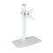 Monitor arm, desk mount, adjustable monitor mount, Adjustable Single Monitor Arm Desk Mount for 14-32 Screens - Free Standing Steel Stand, Supports Up to 18.7lbs(Bianco)