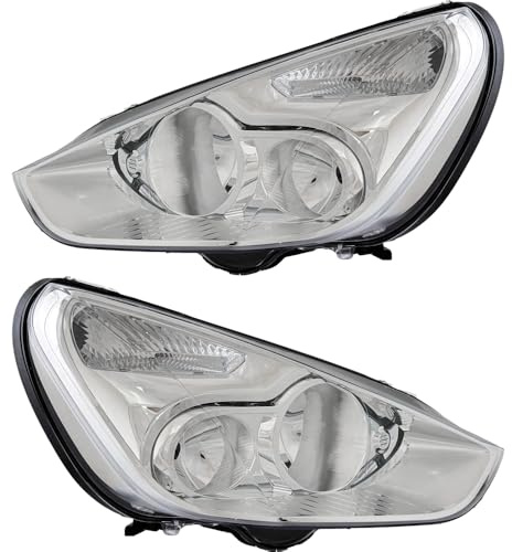 Halogen Scheinwerfersatz Scheinwerfer Satz Hauptscheinwerfer Set links und rechts H7/H1 passend für Galaxy WA6 S-Max