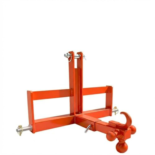 Attelage Rapide 3 Points Résistant Tracteurs Catégorie 1-4536 kg | Supports Poids Valise - Boule Remorquage Multidirectionnelle - Support Quadrilatéral