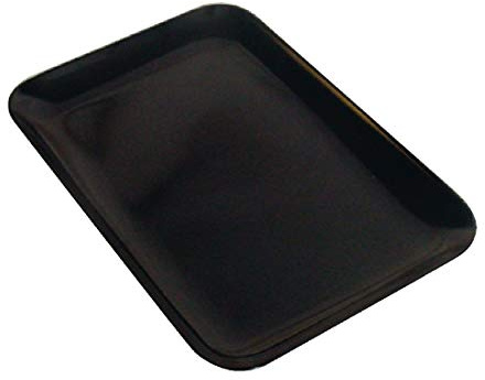Dalebrook J896 Rectangular Platter, Medium, Black | Resists chips and stains for busy buffet use, providing commercial durability and effortless cleaning.